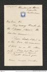 Nachlass Franz Steindachner, Brief von Francis Day an Franz Steindachner (19.07.1880), Inv.Nr. 97.04, Seite 1